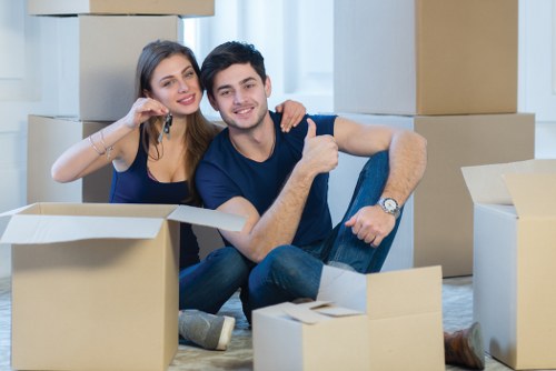 Home moving team planning a relocation in Highgate near period houses