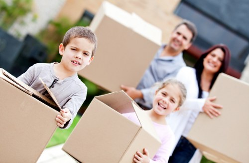 Removal team preparing a Highgate home move in a residential street