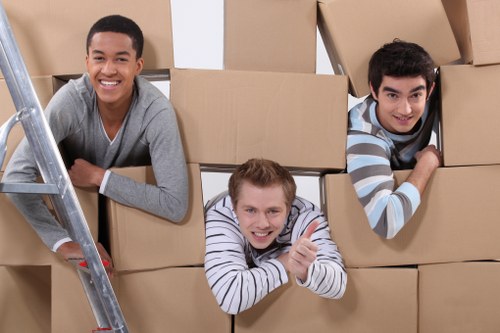 Packing and loading assistance for a removals van in Highgate